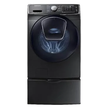 Lavadora Samsung de carga frontal negra