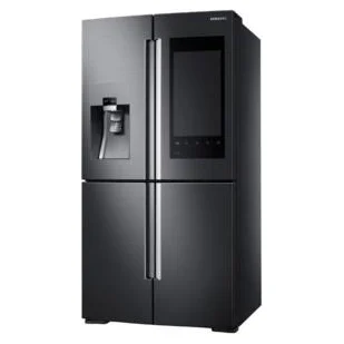 Nevera Samsung de cuatro puertas negra
