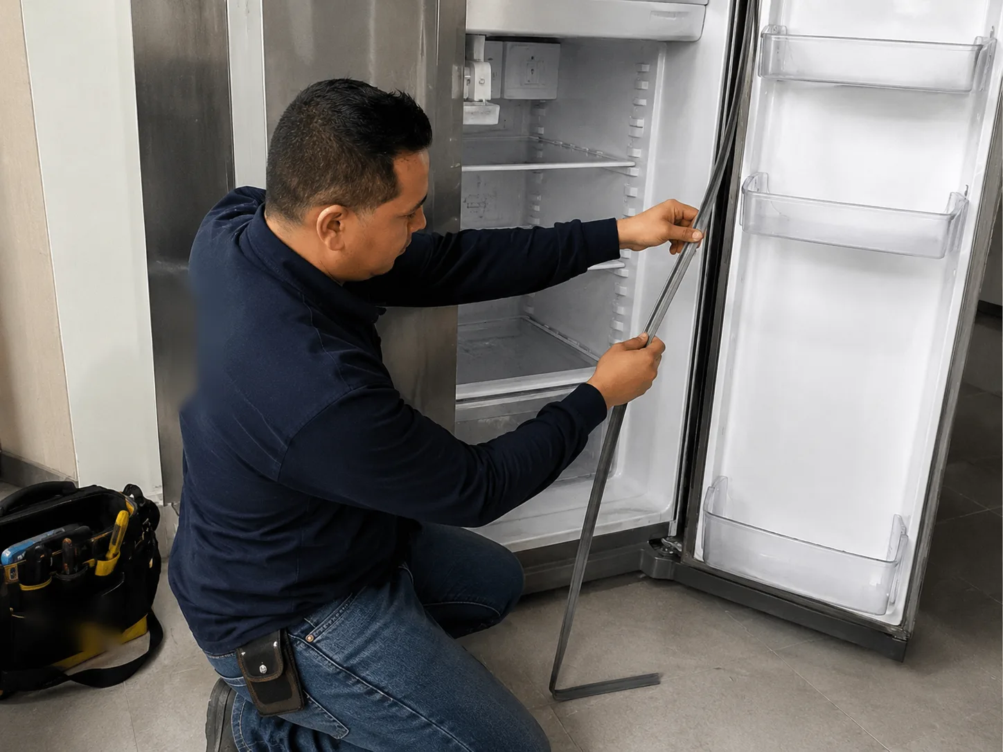Técnico revisando un electrodoméstico en Cali